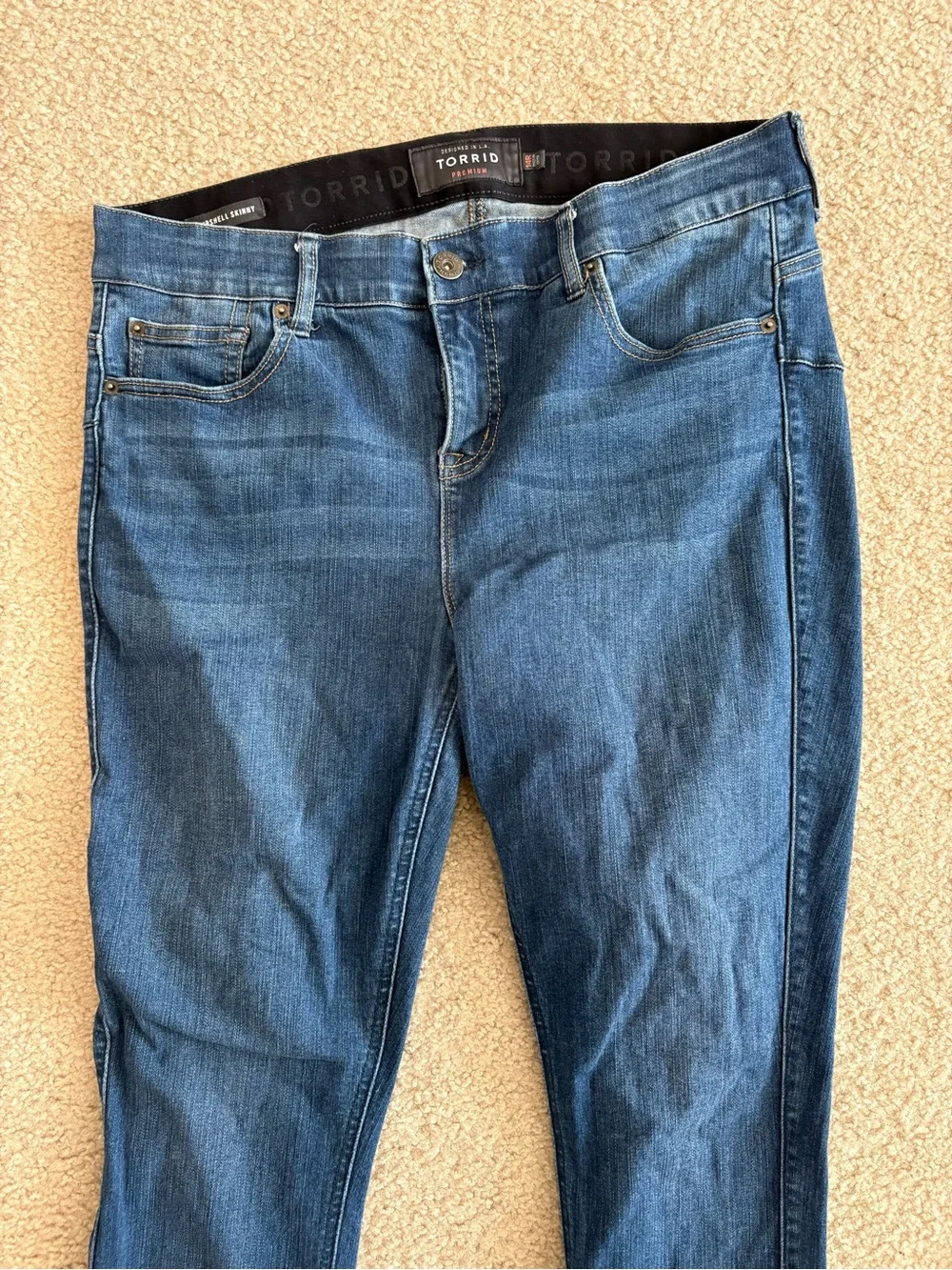 torrid Blue Skinny Jeans